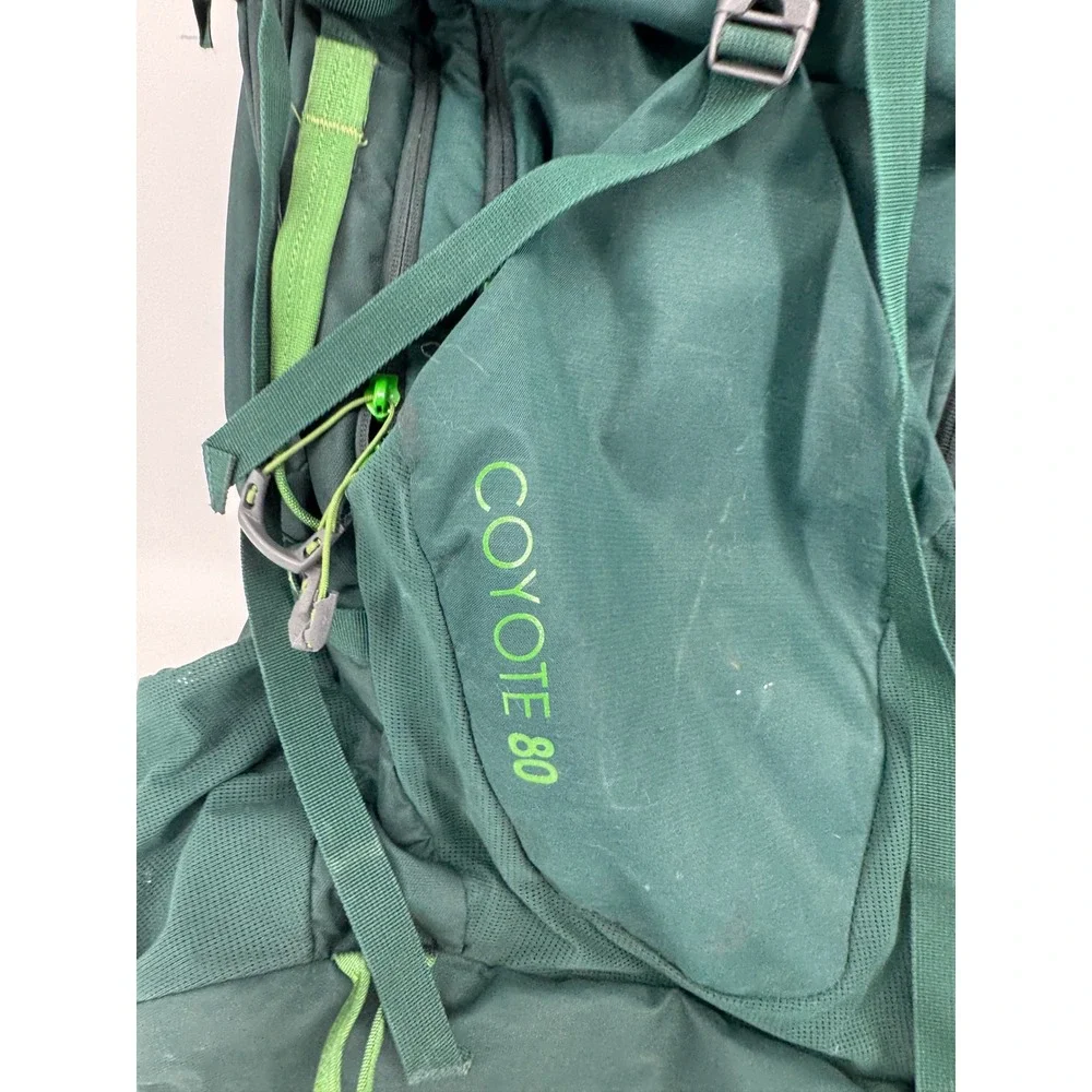 Kelty Coyote 80 Liter Hiking Bag Backpack Rucksack green.Internal Frame Outdoor
